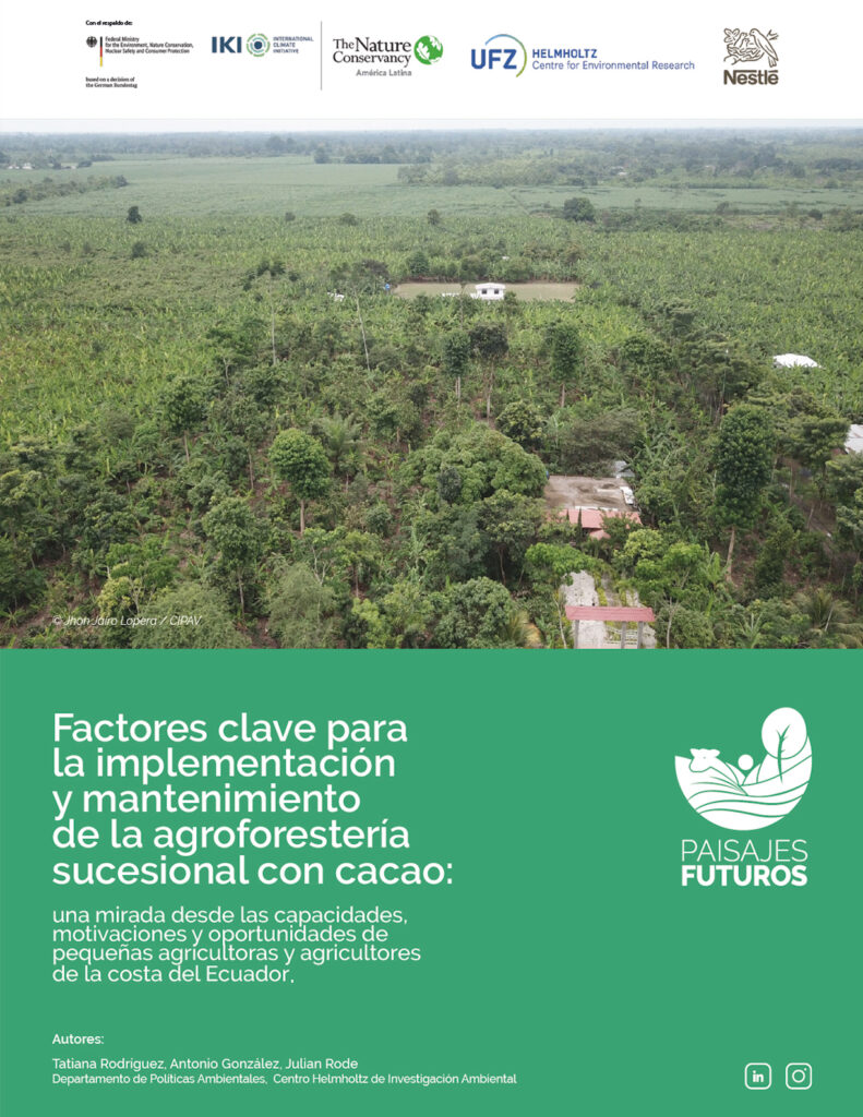 Portada del documento Factores clave para la implementacion y mantenimiento de la agroforesteria sucesional con cacao