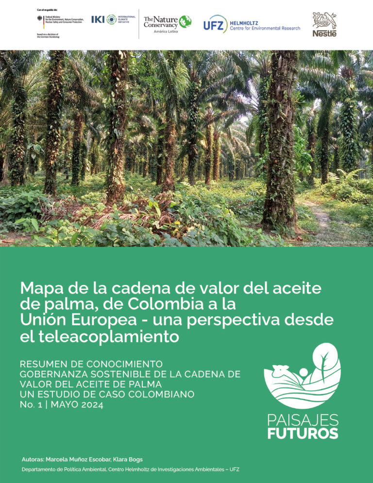 Portada del documento Mapa de la cadena de valor del aceite de palma, de Colombia a la Unión Europea