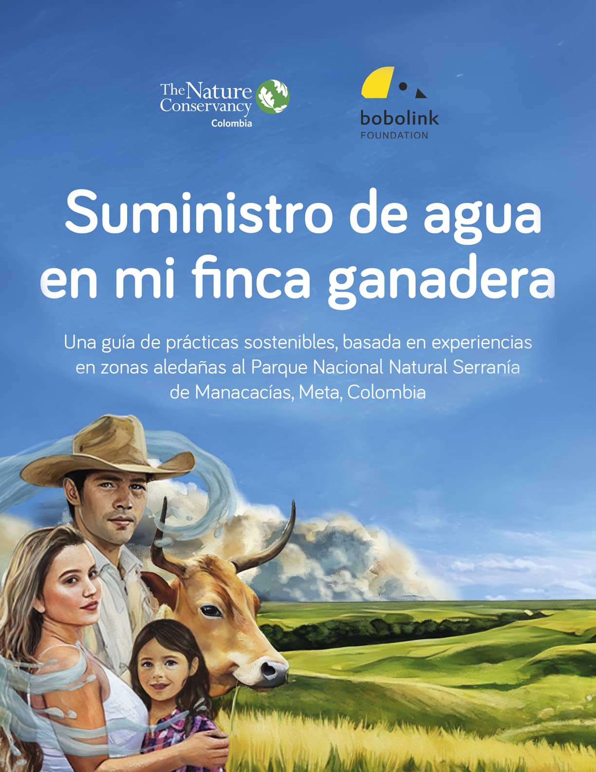 Portada documento Guide for livestock water systems in areas surrounding the Serranía de Manacacías National Natural Park