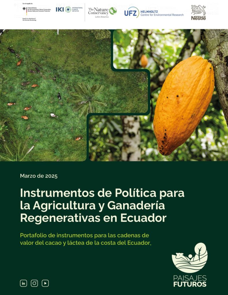 Portada Instrumentos de Política para la Agricultura y Ganadería Regenerativas en Ecuador